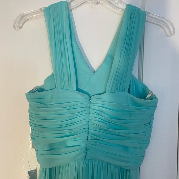 Alfred Sung Ruched Detail Mint Maxi Dress - Picture 4 of 5